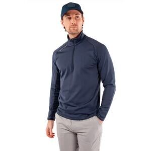 Galvin Green Men’s Big&Tall Size XXL Golf 1/2 Zip Drake INSULA Pullover Navy